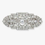 A historic plique brooch decorated with different diamond cuts. Argentina, Art deco, 1920-1930s - фото 1