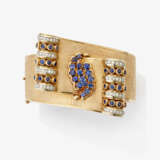 A sapphire and diamond bangle. Italy, 1940s - photo 3