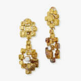 A parure consisting of a necklace, bracelet, brooch, pair of drop earrings, and a wristwatch. Switzerland and Germany, 1970s, necklace and wristwatch: OMEGA - photo 6