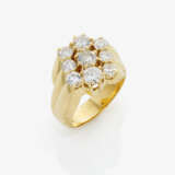A Vintage cocktail ring decorated with brilliant-cut diamonds. Germany, 1970s - photo 1