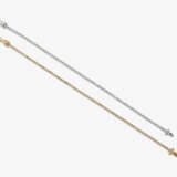A set of two Rivière bracelets with brilliant-cut diamonds in yellow / white gold. USA, Miami - photo 2
