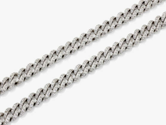 A Sautoir link chain richly decorated with octagonal-cut diamonds. Only Jewels, Belgium, 2020s - photo 1