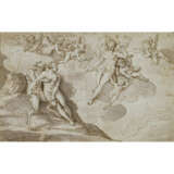 Hans Rottenhammer, zugeschrieben. Venus, accompanied by cupids, approaching a satyr and nymph - photo 1