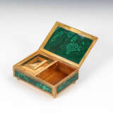 Spieldose mit Malachit und vergoldetem - Foto 1