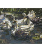 Alexander Koester. Alexander Koester. Six ducks on the water
