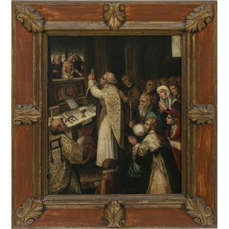 Flämisch (?) 1st third of the 16th century. Mass of Saint Gregory - photo 2