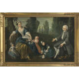 England 18th century. Portrait of a family in a park landscape - фото 2
