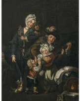 Deutsch (?) 2nd half of the 18th century. Lute player with family