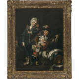 Deutsch (?) 2nd half of the 18th century. Lute player with family - photo 2