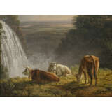 Simon (Simon Joseph Alexander Clemens) Denis, zugeschrieben. Cows in front of a waterfall - фото 2
