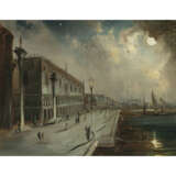 Deutsch 19th century. Venice - Riva degli Schiavoni at full moon - photo 1