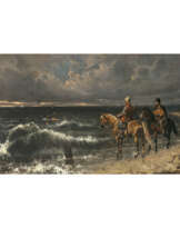 Józef Brodowski. Cossack riders by the sea