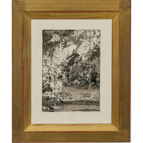 Alexander Rothaug. Nymphs and knights at a waterfall - photo 2