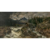 Albert (August Albert) Zimmermann. Gebirgslandschaft mit Mühle - Foto 1