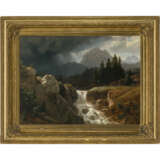 Albert Rieger, zugeschrieben. Landscape in rainy atmosphere - photo 2