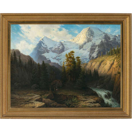 Dániel Somogyi. Swiss mountain landscape with Eiger and Mönch - photo 2