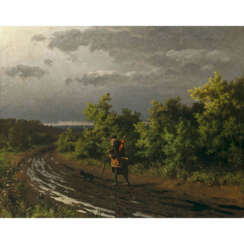 Franz Maria Ingenmey. Walker with dog