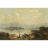 Maximilian Haushofer, zugeschrieben. Chiemsee shore with a view of the Fraueninsel - photo 1