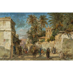 Carl Wuttke. Oriental street scene