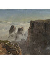Edward Theodore Compton. Mountain landscape with Schlern