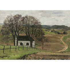 Constantin Gerhardinger. Landschaft mit Kapelle