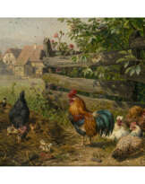 Carl Jutz d. Ä.. Hühnerhof