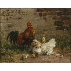 Carl Jutz d. Ä.. Chicken family