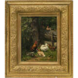 Carl Jutz d. Ä.. Chickens at the fence - photo 2