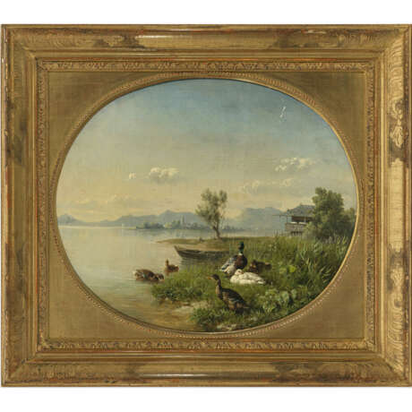 Carl Jutz d. Ä.. Ducks on the shore of Lake Chiemsee - photo 2