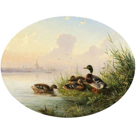 Carl Jutz d. Ä.. Ducks by the lake - photo 1