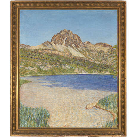 Gottardo Segantini. Piz Lagrev on Lake Sils. 1919 - фото 2