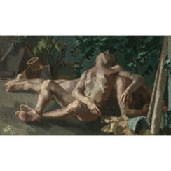 Hans Feibusch. Zwei schlafende Jünglinge. 1927