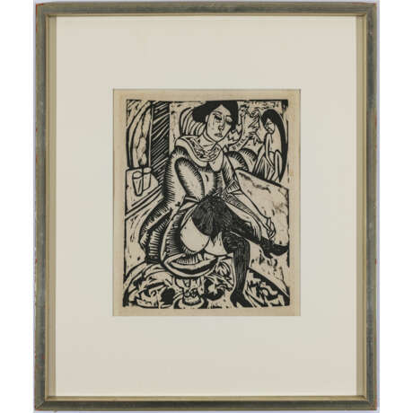Ernst Ludwig Kirchner. Woman buttoning a shoe. 1912 - photo 2