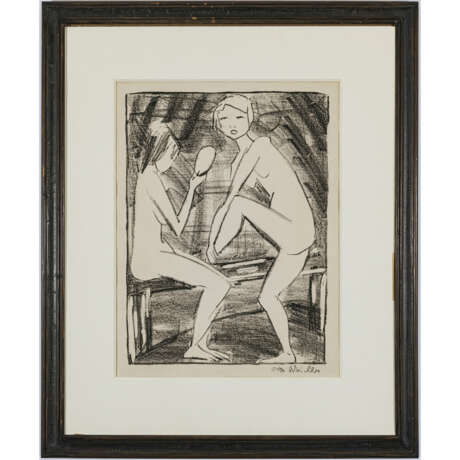 Otto Mueller. Two girls with a hand mirror (2). Circa 1919 - фото 2