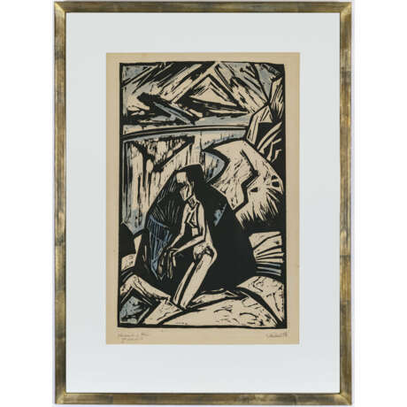 Erich Heckel. Kneeling woman at the stone. 1913 - фото 2