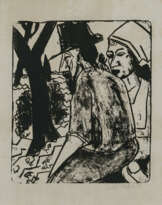 Erich Heckel. Married couple (man and woman). 1914