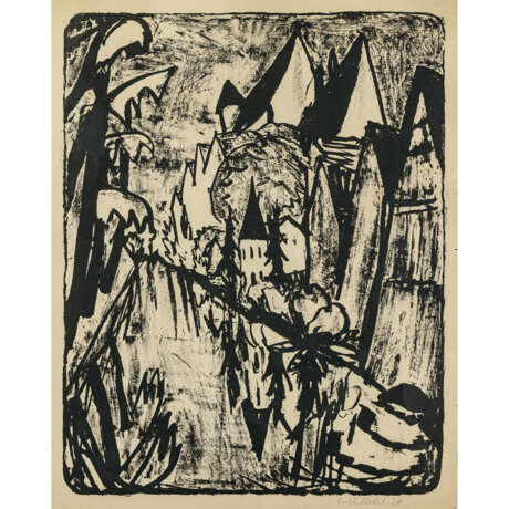 Erich Heckel. Tübingen. 1920 - photo 1