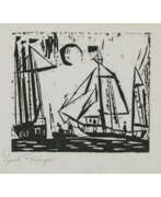 Lionel Feininger. Lyonel Feininger. Sailing boats (with moon) III. 1919