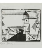 Lionel Feininger. Lyonel Feininger. Yellow village church 3. 1931