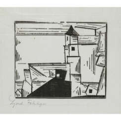 Lyonel Feininger. Yellow village church 3. 1931
