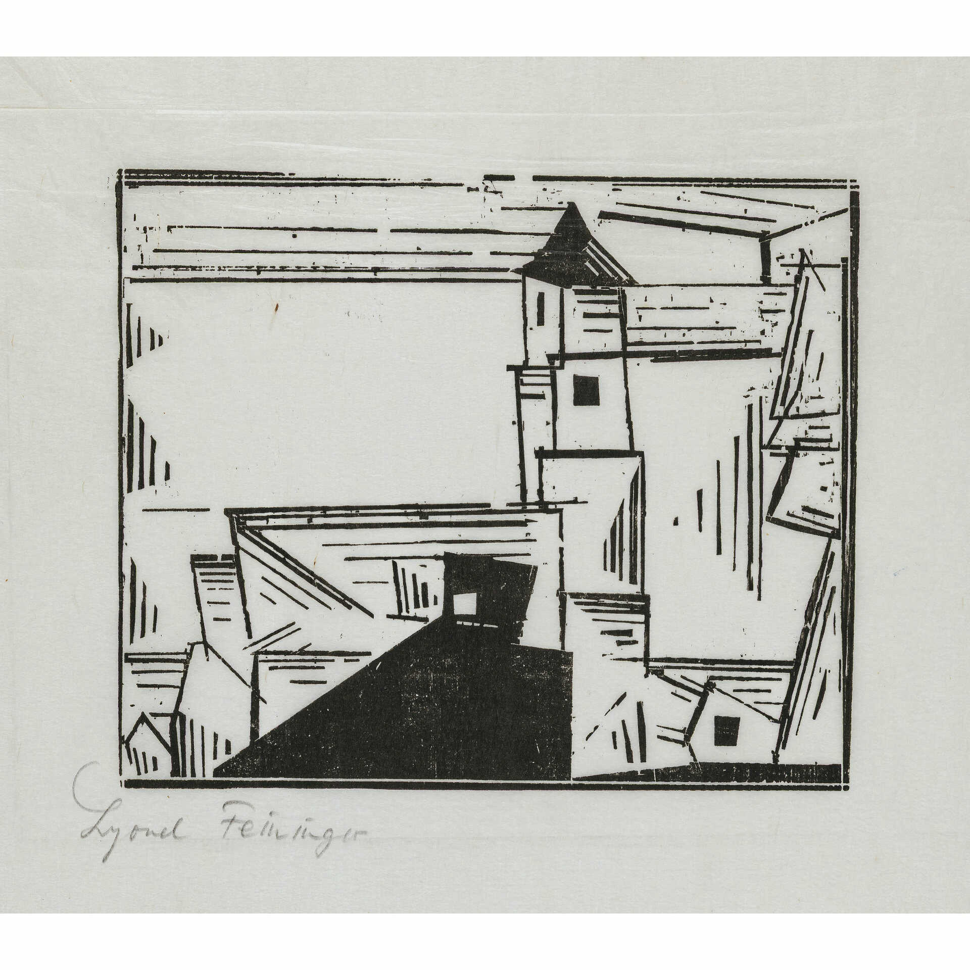 Lyonel Feininger. Gelbe Dorfkirche 3. 1931 Lyonel Feininger. Gelbe Dorfkirche 3. 1931