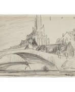 Lionel Feininger. Lyonel Feininger. Church in Treptow an der Riga. 1926
