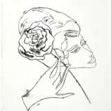 Andy Warhol. Untitled (Female Head, Head and Flowers). Circa 1958 - фото 1