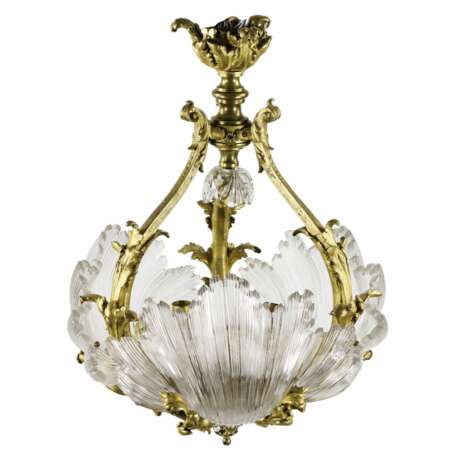 Lustre en bronze dor&eacute; de LEROLLE Fr&egrave;res &eacute;poque Napol&eacute;on III. France Bronze doré Napoleon III 19th century - photo 3