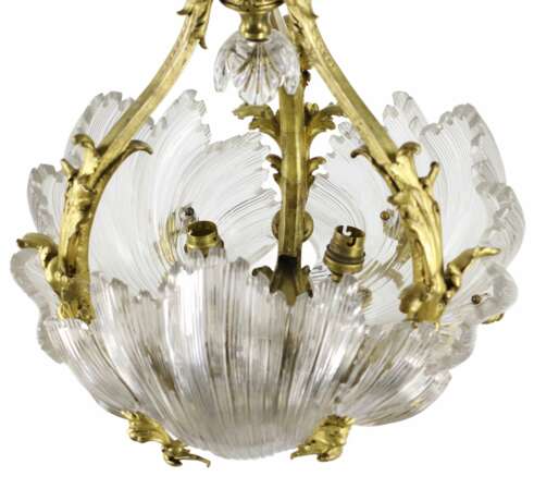 Lustre en bronze dor&eacute; de LEROLLE Fr&egrave;res &eacute;poque Napol&eacute;on III. France Bronze doré Napoleon III 19th century - photo 5