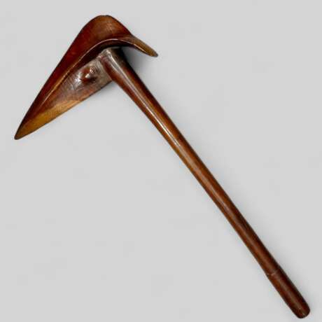 Rare Kanak kagu Wooden Bird Beak Puzzle New Caledonia 19th Century Bois laqué 19th century - photo 6