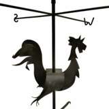 Wrought Iron Rooster Weathervane Lamp 1950s Iron and paper Mid-20th century - photo 7