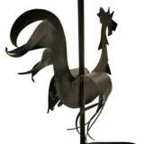 Wrought Iron Rooster Weathervane Lamp 1950s Iron and paper Mid-20th century - photo 8