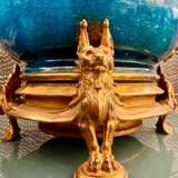 Pair Of Blue-glazed earthenware lamps in the Th&eacute;odore Deck style 19th century Bronze 19th century - Foto 5