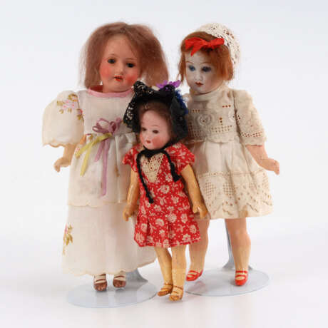 3 Puppenmädchen für die Puppenstube. - photo 1